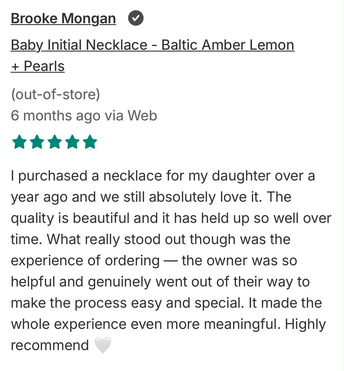 Customer love review