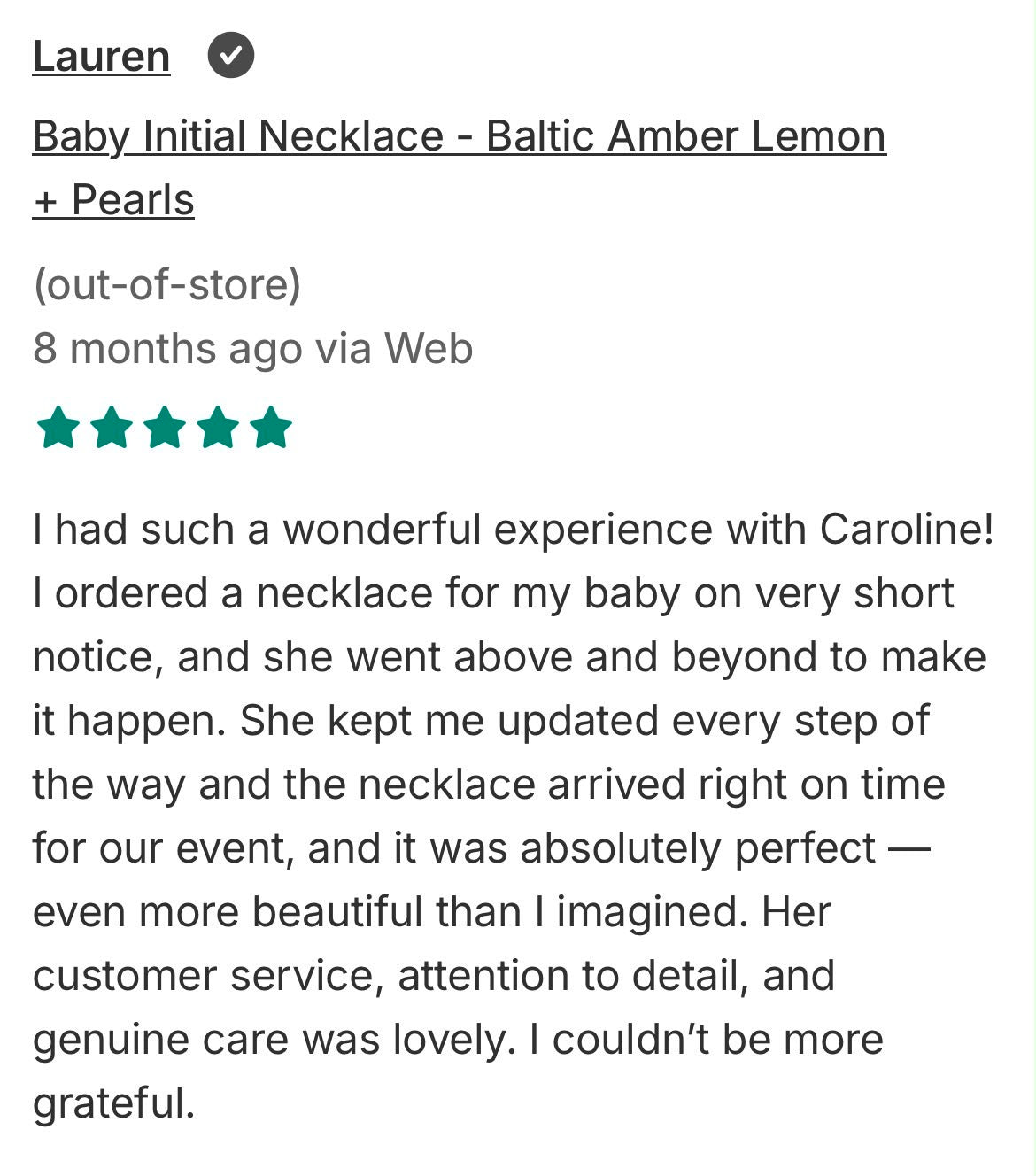 Customer love review
