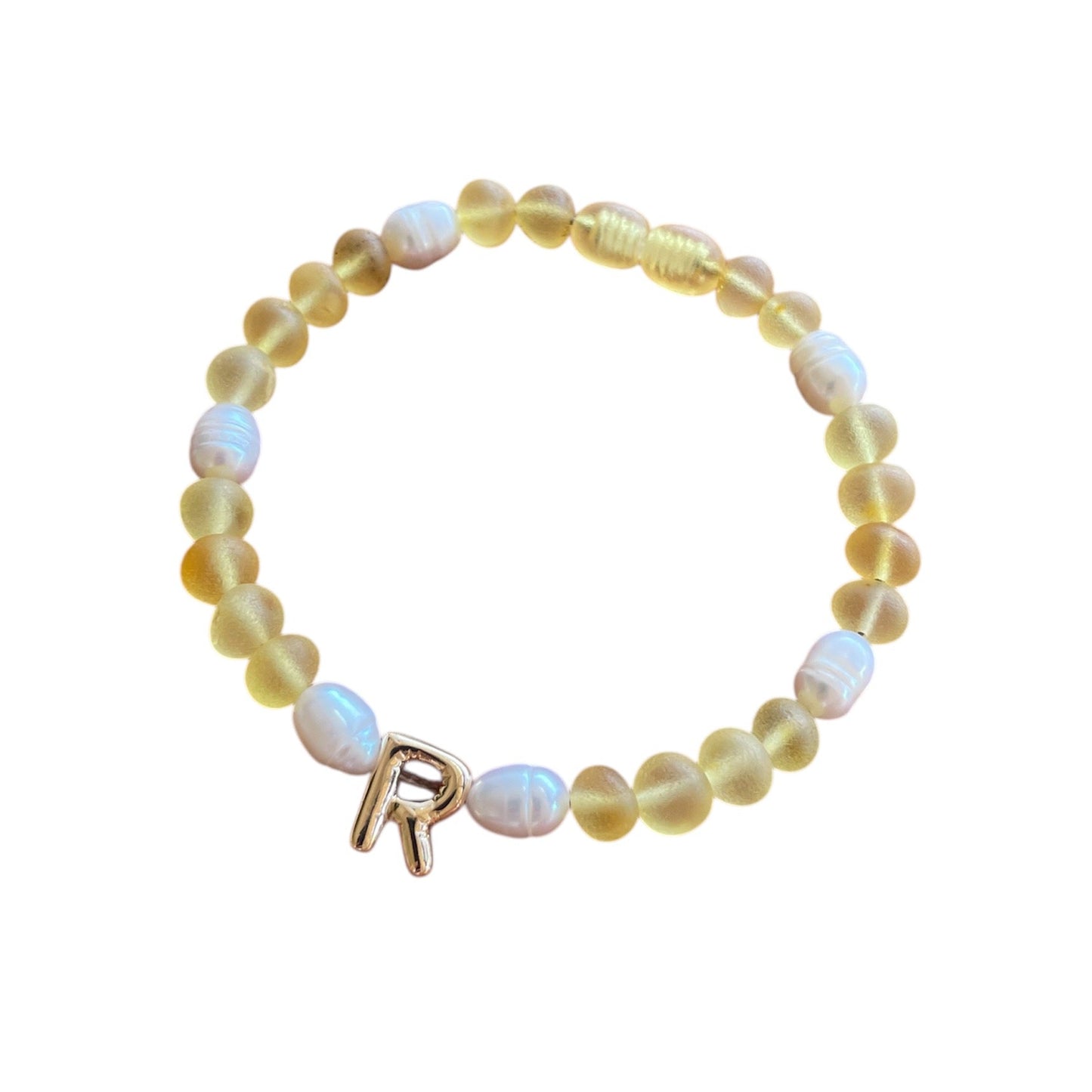 Adult Bracelets - Baltic Amber / Rose Quartz