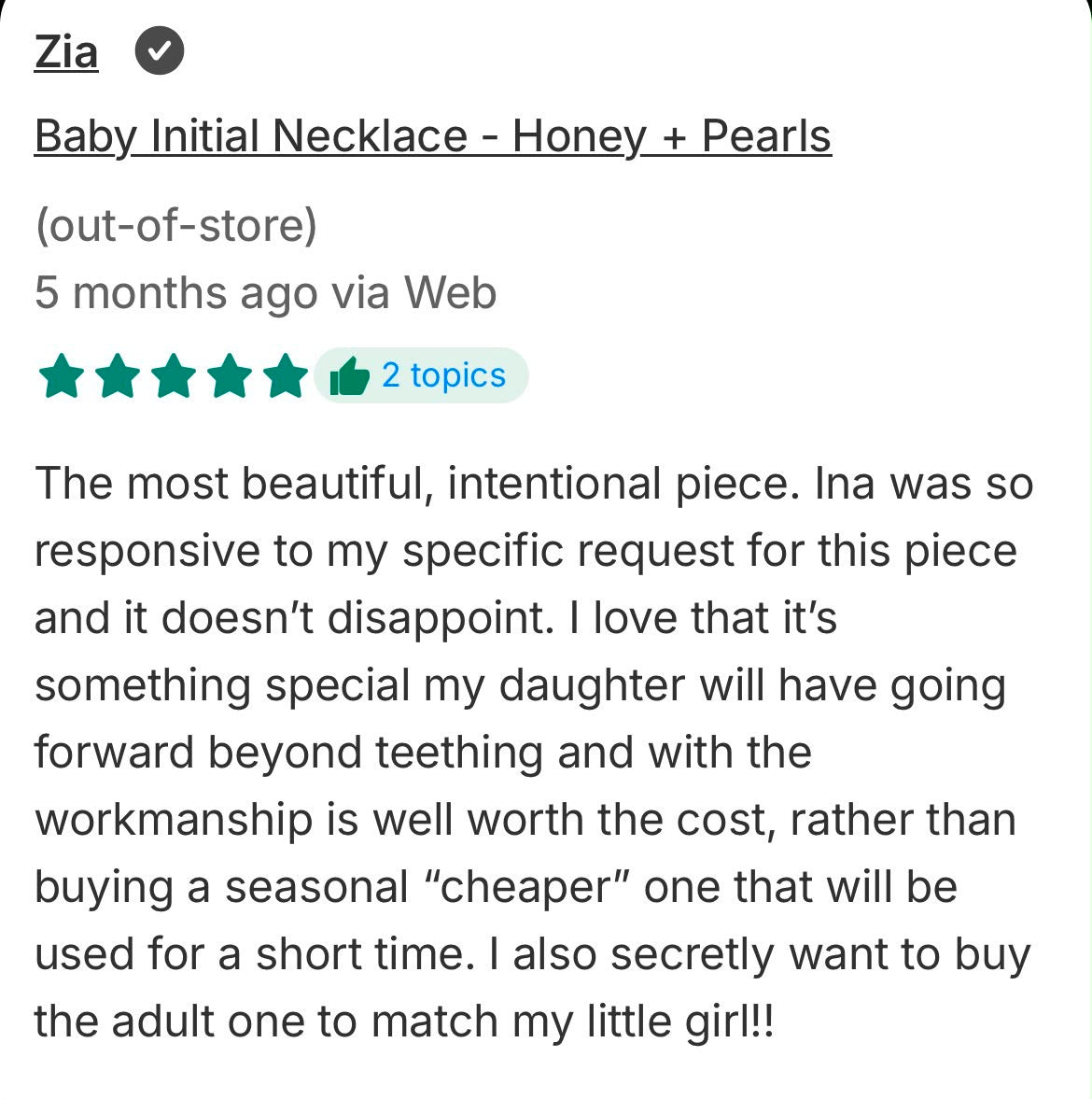 Customer love review